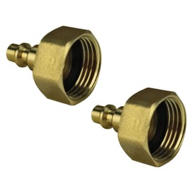 Quick Products QP-QCBPGF-2PK Quick Connect Air Compressor Irrigation Blow Out Fitting - Female, 2-Pack