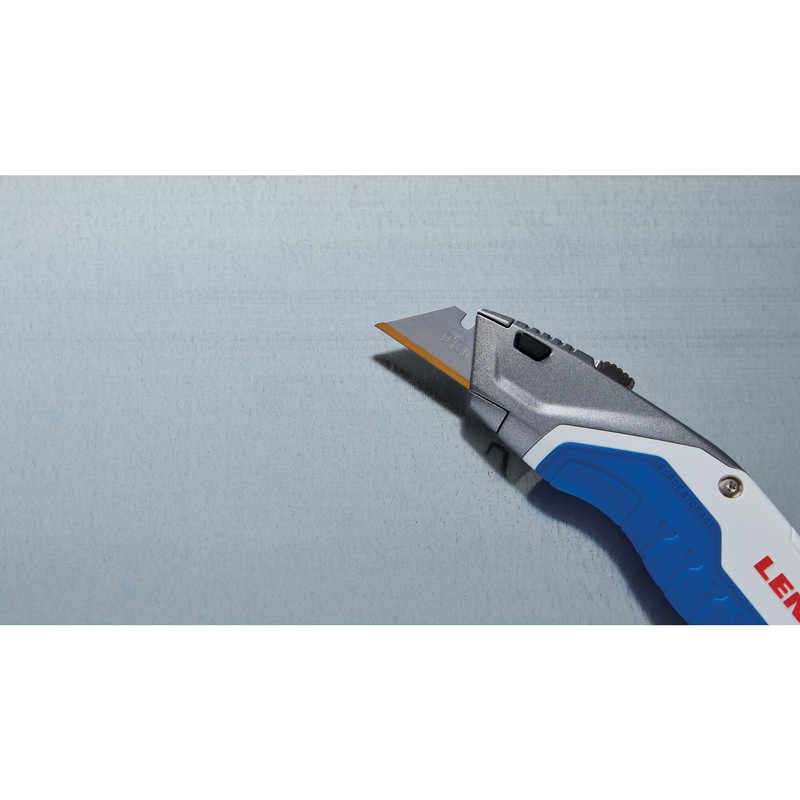 LENOX Utility Knife with 3 Bi-Metal Blades, Retractable, Foldable and
