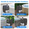 Hot Tub Spa Heater Pump Cover,Waterproof 600D Oxford Fabric Aluminum
