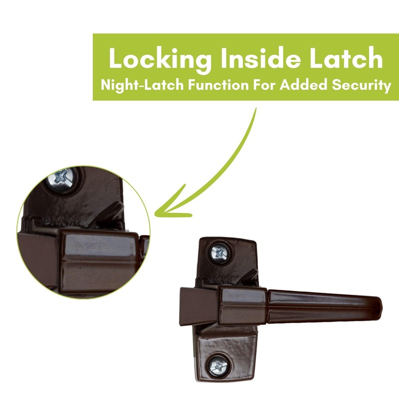 Ideal Security Model 910 Classic Push Button Handle with Latch