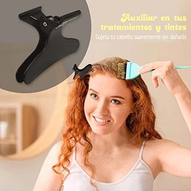 Pinzas Mariposas ALFAMAR para Cabello 12 Piezas, Broches para Cabello de Mujer y Hombre, Sujetadores para Realizar Teñidos y Decoloraciones, Agarre Fuerte y Resistente.