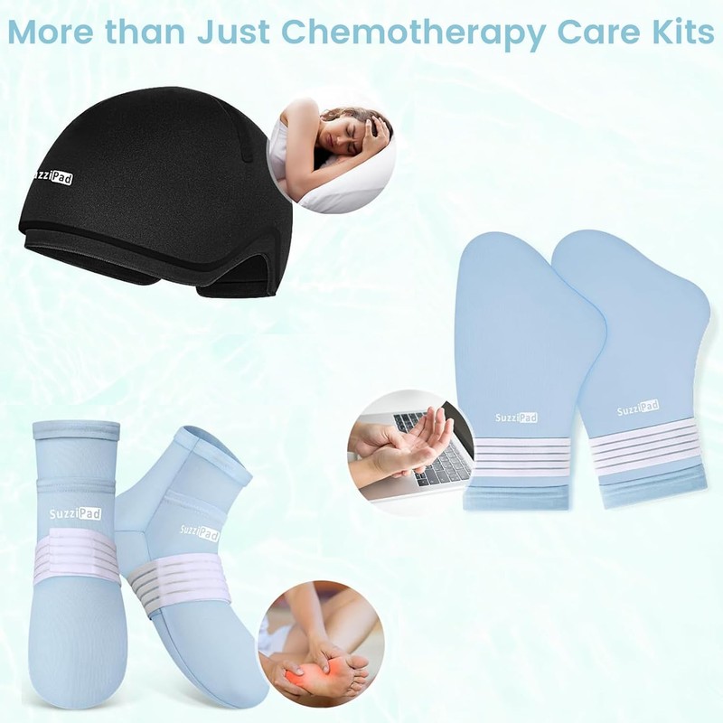 Suzzipad Cold Therapy Socks and Hand Ice Pack, Cooling Gloves