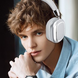 Over Ear Headphones | Wireless Built-in Microphone Workout Headphones,Portable Players for Translation Commuting Sports Offices Running Workout Women Game