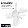 Bell+Howell Socket Breeze Modern Ceiling Fans with LED Lights, 10"