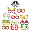 Sosoport 3sets Summer Fruit Glasses for Fun Party Photo Booth