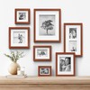 Gallery Solutions with 8"x8" Flat Walnut Frame - Square Tabletop