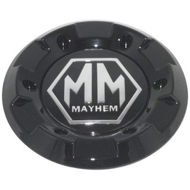 Mayhem Wheel Gloss Shiny Black Center Section Cap, C-231-2, Wheel Cap, ABS, Black