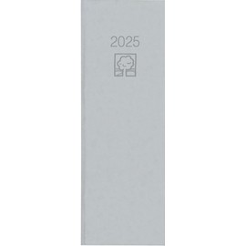 Zettler - Diary 2025 recycling, 10.4 x 29.6 cm, pocket calendar with 400 pages, 1 day on 1 page, day and week and interest counting, two-month overview and German calendar