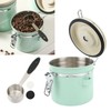 Coffee Canister Mint Green Food Grade Stainless Steel Airtight Coffee