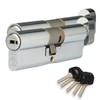 XFORT Colossus Polished Chrome 3 Star Kitemarked Keyed Alike Thumb