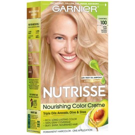Garnier Nutrisse Nourishing Color Creme, Extra-Light Natural Blonde [100] 1 ea (Pack of 3)