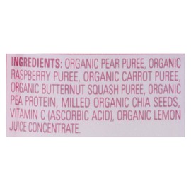 UD_Happy Tot Organic Toddler Food Stage 4 Pear Raspberry Butternut Squash Carrot 4 Oz Case 16 High Fruit Vegetable Machines