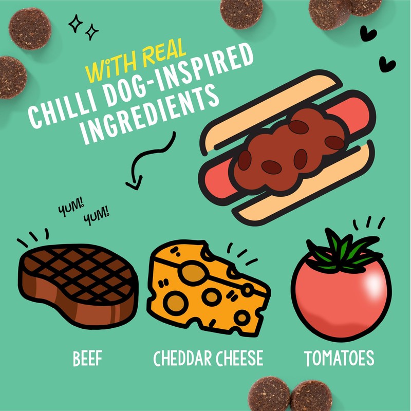 Crazy Dog Treat-Me! Mini Treats: Chili Dog - 4 oz.