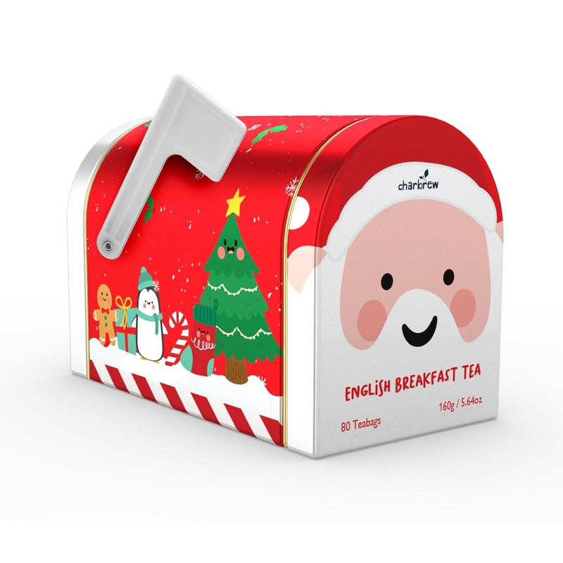 Charbrew Letters To Santa Christmas Post Box English Breakfast Metal