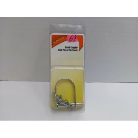 JR Products 01174 1/4" x 1-3/8" Zinc Plated Coupler Lock Pin with Saver