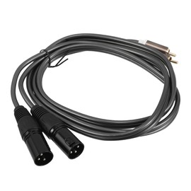 VICASKY Dual to Dual Male Audio Cable Professional Audio Conversion Adapter Signal Transfer for Mixers and Amplifiers