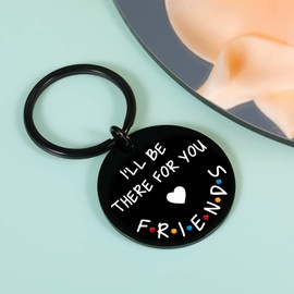 STVK Gift for Best Friends Merchandise Keychain Gift for Women Men Friends I'll Be There for You Keychain for Bff Couples Dad Mom Birthday Graduation Christmas Keyring Friendship Jewelry