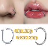EHDWXVZM 8 Pieces Nose Piercing Ring Lip Piercing Ring D