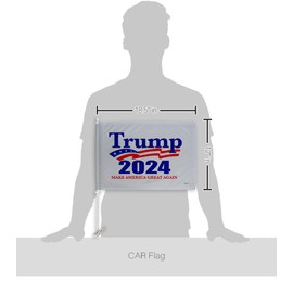 White Trump 2024 Flag For Car Red Bandera Para Carros Window Clip Pole Mount Kit Rally Shooting 2024 Poster President 47 Auto Decor MAGA Sign Outdoor Decorations Republican Gift Made In USA