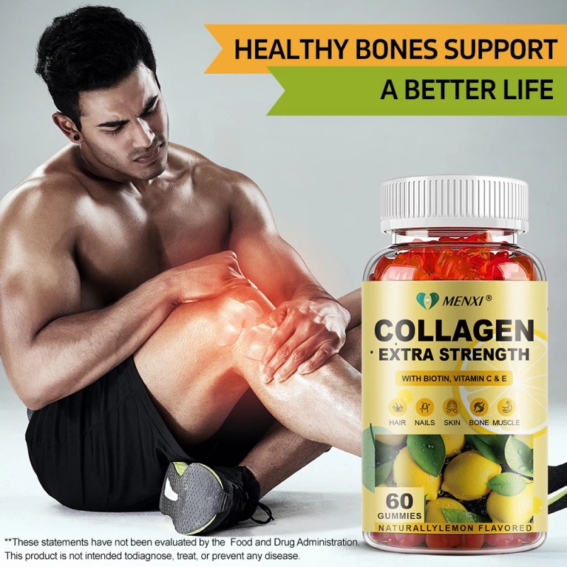 Hydrolyzed Collagen Gummies With Biotin,Vitamin C& E - For Skin