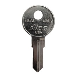 Key Blank, Brass, 1676-BAU3, PK10