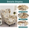 NILUOH Wing Chair Slipcovers 2 Pieces Stretch Spandex Wingback Chair