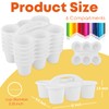 6 Pack Classroom Caddy Storage Basket with Handle, Plastic Drink