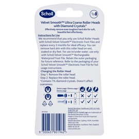 Scholl Velvet Smooth Wet And Dry Roller Heads Ultra Coarse