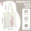 Wovnet 12 Pieces Ballerina Canvas Tote Bags Ballet Bags Bulk