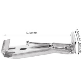 CertBuy 50 Pack Gutter Hangers 5 Inch Heavy Duty Hidden G Rain Gutter Bracket Fastener with Clip Comes with a Pre-Inserted Rust Resistant Screw Reinforce Gutters