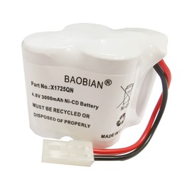 BAOBIAN X1725QN Battery 4.8V 3000mAh Ni-CD Compatible with Euro Pro Shark V1700Z VX1 VAC-V1930 V1930 X8905 Cordless Sweeper Vacuum Cleaner