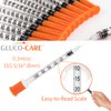 GLUCO-CARE 0.3 ml/cc Syringes 31G x 5/16’’ (8mm), Orange Cap,