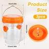 3 Pieces Carpenter Bee Cage, Wasp Outdoor Hanging with Solar