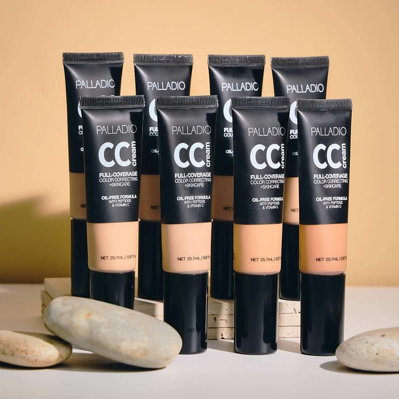 Palladio CC Cream Correctora de Cobertura Completa sin Aceite Light