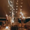 10Strings 5.9" Big Size Premade White Origami Paper Cranes Garlands