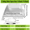 yeler Bathroom Exhaust Fan with Light DC Energy-Saving Bathroom Ventilation