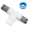 3/4" T Strainers Steel Filter Cover Connected 3/4 in PVC