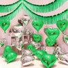 Green Foil Fringe Garland 10FT 6packs, Metallic Foil Tinsel Fringe