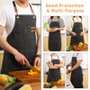 Tosewever Canvas Cross Back Chef Apron for Men Women with