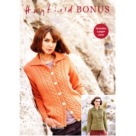 Sirdar (Hayfield) Knitting Pattern 8232 Aran Cardigan