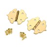 Highpoint Small Box Brass Plated Hinge 34Mm X 29Mm Pair