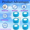 Kuanfine 6 Pack 1 Inches Self Adhesive Bandage Wrap Vet