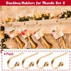 ZYSUN Christmas Stocking Holder,4 Pack Stocking Holders for Mantle,Non-Slip Stocking