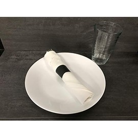 Raise Self-Adhesive Napkin Bands (6" x 1.5") (Black, Pack of 500)
