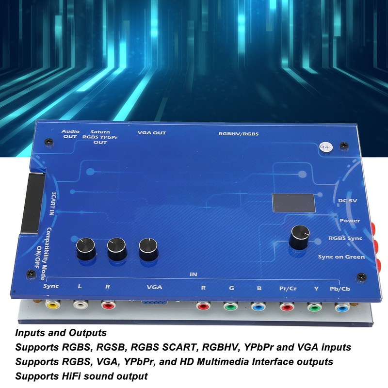 GBS Controller Converter GBSC RGBS VGA Scart Ypbpr to VGA
