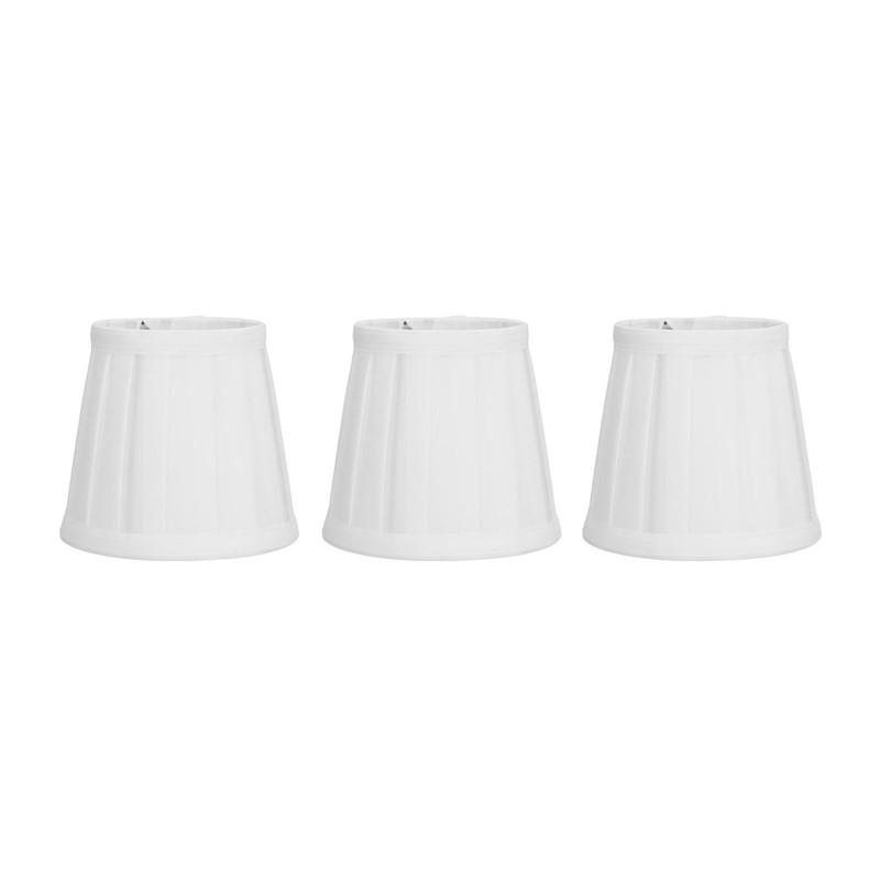 3PCS Cloth Lampshade E14 Clip On Fabric Lamp Cover for