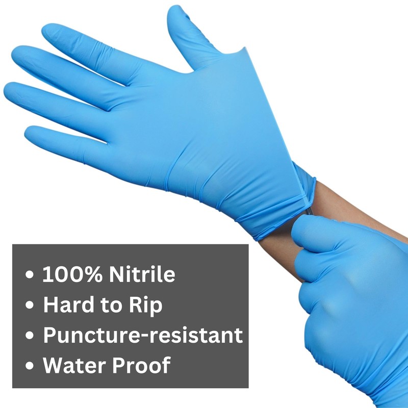 MEDPRAYER Nitrile Exam Gloves, 4 Mil Nitrile, Latex & Powder