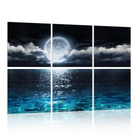 YPY Acoustic Panels Soundproof Wall Panels: Sound Absorbing Wall Art Decorative Sound Proofing Panels Noise Cancelling Acoustical Treatment for Home Studio 6 Pack 24" x 24"