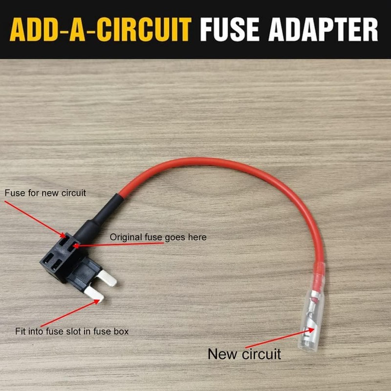 Ozchillon 5 Pack 12V 24V Add-a-Circuit Micro 2 Fuse Tap,