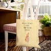 Mr. & Mrs. Panda Moth Shopping Bag with Flag, yellow